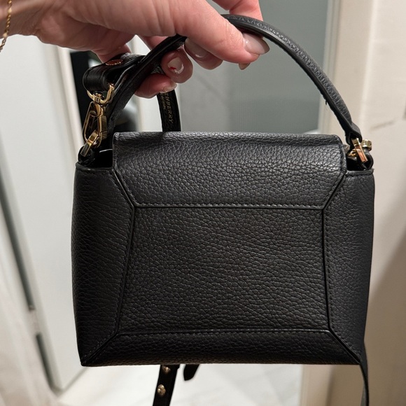 Strathberry Black Mini Mosaic Nano Bag with Gold Accents - Picture 8 of 8